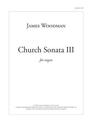 Church Sonata III Cover