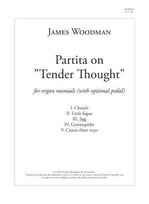 Partita on “Tender Thought” Cover